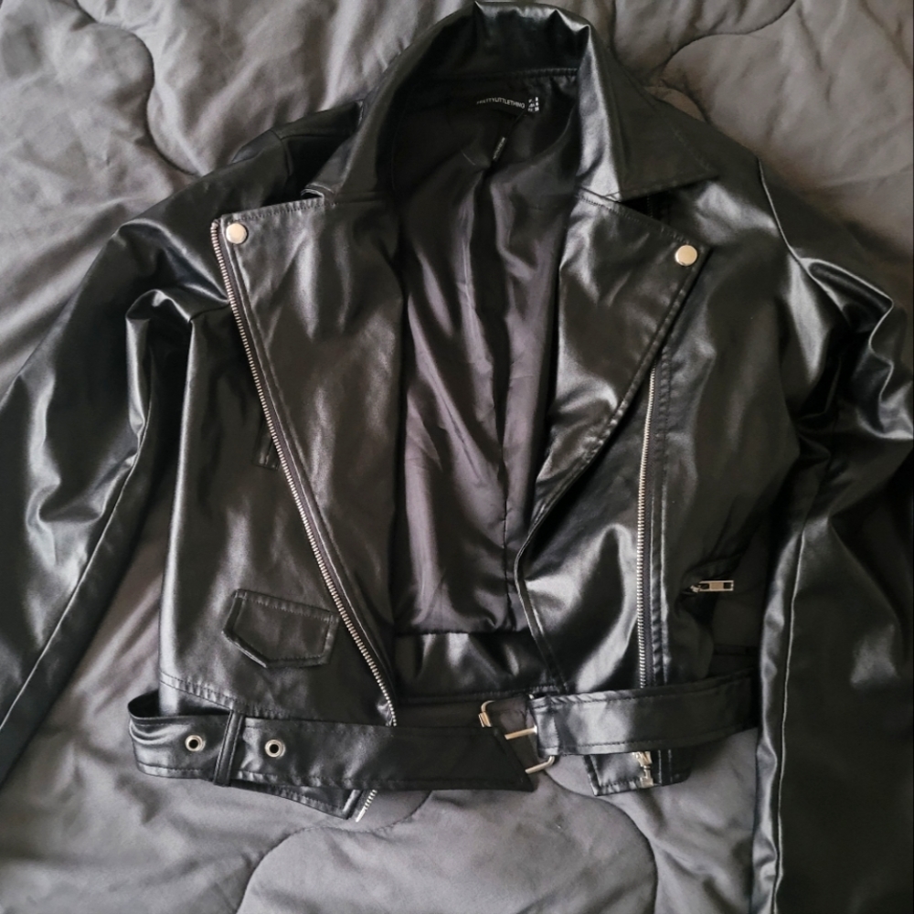 Black Faux Leather Jacket